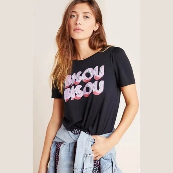 Anthropologie Living Beyond Breast Cancer Graphic Tee - Picture 2 of 5